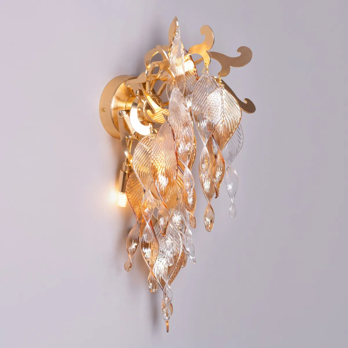 Golden Hour Crystal Wall Light